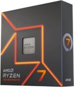AMD – Ryzen 7 7700X 8-core – 16-Thread 4.5GHz (5.4 GHz Max Boost) Socket AM5 Desktop Processor – Silver