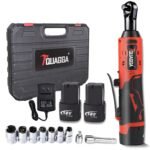 18V Cordless Electric Ratchet Wrench Set with 2 Batteries & Fast Charger