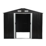 8′ x 10′ Tool Storage Shed Charcoal Black