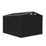 8′ x 10′ Tool Storage Shed Charcoal Black - Image 3