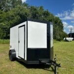 2025 7X14 ENCLOSED CARGO TRAILER RAMP DOOR 75” 9752