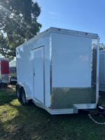 2025 7X12TA ENCLOSED CARGO TRAILER RAMP DOOR 9679 - Image 2