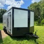 2025 8.5X16TA ENCLOSED CARGO TRAILER RAMP DOOR 84” 9768