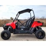 200cc Highlander UTV Fuel Injected Utility Vehicle Gas Golf Cart Alternate Fully Loaded – YK200U – RED