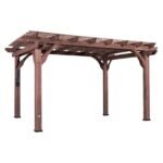 14×10 Somerville Pergola in Walnut Stain - Image 2
