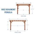 14×12 Beaumont Pergola - Image 4