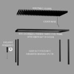 16×10 Sarasota Steel Louvered Pergola - Image 5