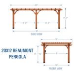 20×12 Beaumont Pergola - Image 3
