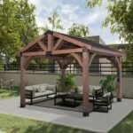 Arlington 12x10 Solid Wood Patio Gazebo