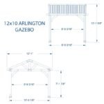 Arlington 12x10 Solid Wood Patio Gazebo - Image 3