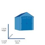 Arrow 10x14 Lexington Galvanized Steel Storage Shed - Image 2