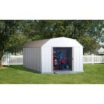 Arrow 10x14 Lexington Galvanized Steel Storage Shed - Image 4