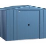 Arrow 10×12 Classic Steel Storage Shed Kit – Blue Gray