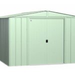 Arrow 10×12 Classic Steel Storage Shed Kit – Sage Green