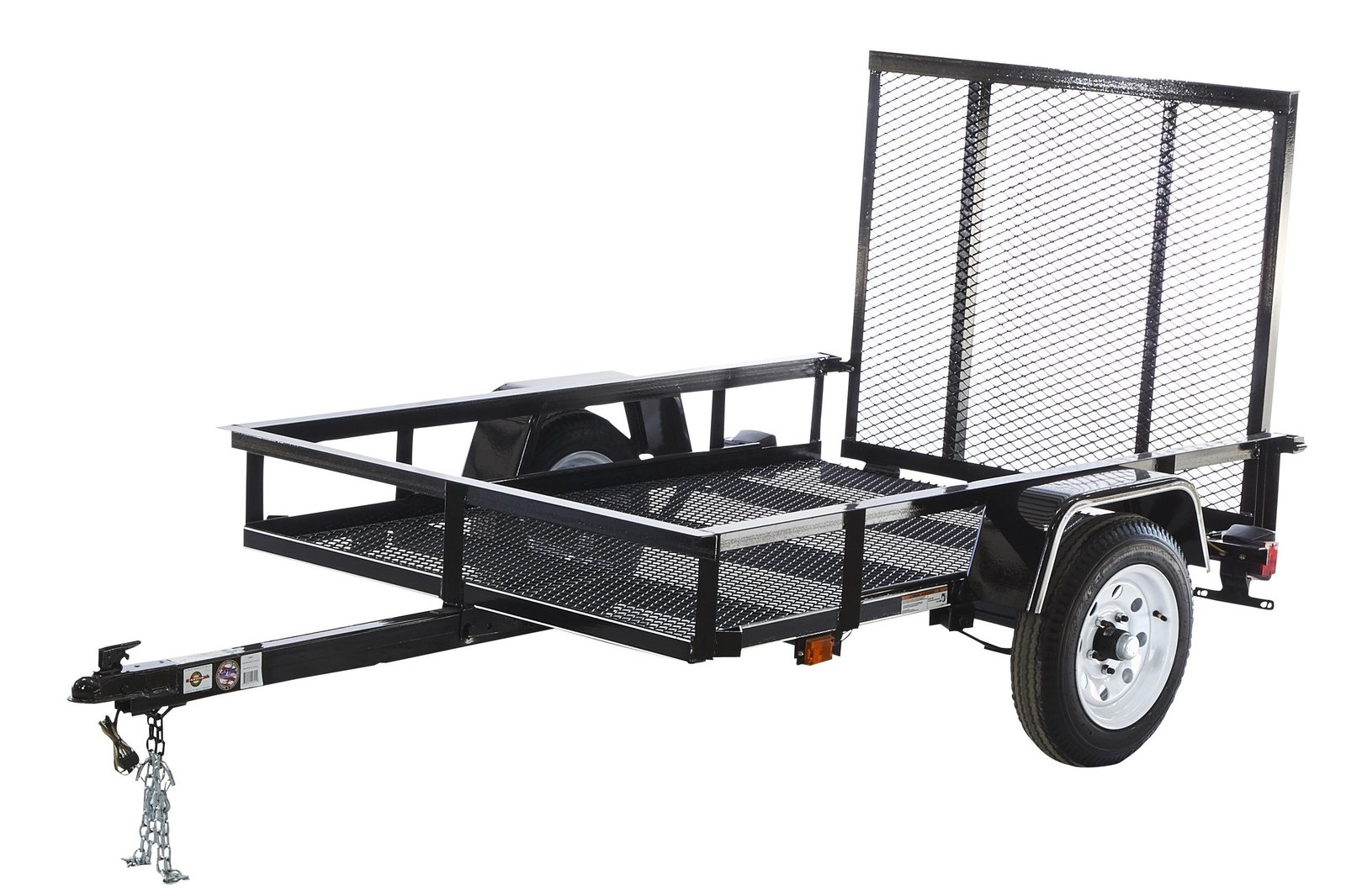 AYW0002-1.jpg Carry-On Trailer 4-ft x 7-ft Steel Mesh Utility Trailer - Image 1