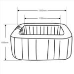 Aleko 130 – Jet Inflatable Hot Tub - Image 4