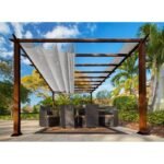 Paragon Outdoor Florence Pergola 11×11, Canadian Cedar / Cocoa - Image 5