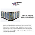 American Spas 7-Person 40-Jet Acrylic Square Hot Tub with Ozonator in Smoke - Image 2