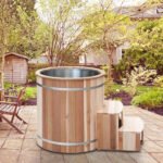 Anyi 110 Volt 1 – Person Solid Wood Cylinder Plug And Play Hot Tub - Image 3