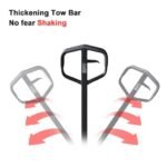 ApolloLift A-1007 Manual Hydraulic Pallet Jack – 5,500 lb Capacity, 48″×27″ Forks Nylon Wheel - Image 3