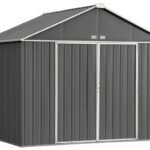 Arrow 10×8 Ezee Storage Shed Kit – Charcoal & Cream
