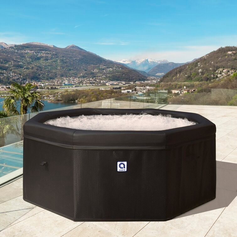 Avenli Aegean 6-Person Rigid Foam Wall Portable Hot Tub Spa - Image 2