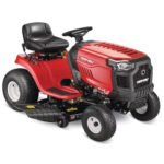 Troy Bilt Bronco 42 in 19 HP Briggs & Stratton Automatic Drive Gas Riding Lawn Tractor with Mow in Reverse - Image 2