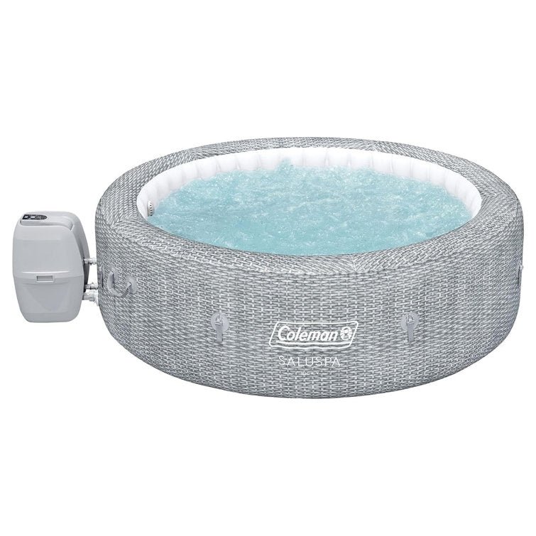 Bestway Coleman Sicily Airjet Inflatable Hot Tub With Energysense Cover, Grey - Image 2