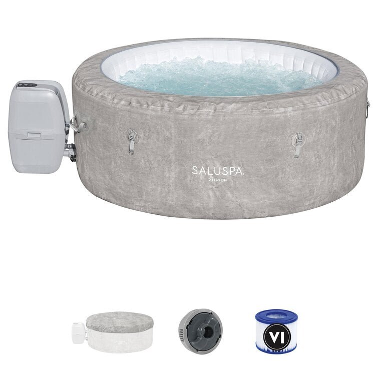 Bestway Zurich SaluSpa 2-4 Person Inflatable Round Hot Tub with 120 AirJets - Image 9