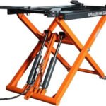 Bhautorepairs 6600LB Portable Mid-Rise Scissor Lift 110V Power HW-SL6600X