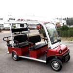 6 Seater Electric Golf Cart Limo LSV Low Speed Vehicle Six Passenger – 60v Skyline Transporter – Red – CDU