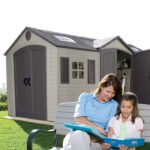 Dual Entry 15 ft. W x 8 ft. D Plastic Storage Shed - Image 3