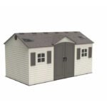 Dual Entry 15 ft. W x 8 ft. D Plastic Storage Shed - Image 12