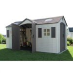 Dual Entry 15 ft. W x 8 ft. D Plastic Storage Shed - Image 13