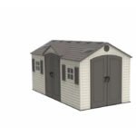 Dual Entry 15 ft. W x 8 ft. D Plastic Storage Shed - Image 8