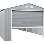 DuraMax 12×26 Light Gray Metal Storage Garage Kit