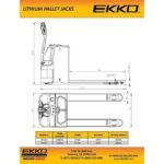 Electric Pallet Jack | Lithium Iron |4000 lbs Capacity | EKKO EP18LI - Image 2