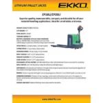 Pallet Jack | Electric Rider | Lithium Iron |4400 lbs Capacity | EKKO EP20LI - Image 5
