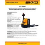 Pallet Jack |  Electric Rider | 5500 lbs Capacity | EKKO EP25E - Image 3