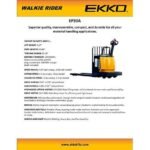 Pallet Jack |  Electric Rider | 6600 lbs Capacity | EKKO EP30A - Image 3