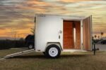 Small White Enclosed Trailer - Image 17