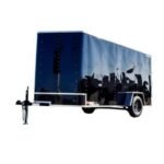 Small Black Enclosed Trailer