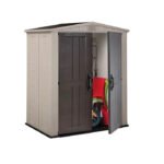 Factor 6 x 3 FT Strong Storage Shed Made Of Extremely Durable Resin And Reinforced with Steel