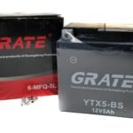 GRATE YTX5-BS 12V5Ah Motorcycle Battery 6-MFQ-5L