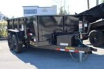 12 Foot Big Tex Pro Series Tandem Axle Single Ram with Spreader Gate Black Dump Trailer (10SR-12XLBK6SIR)