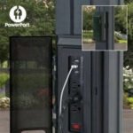 14x10 stratford traditional steel pergola with sail shade soft canopy - Image 11