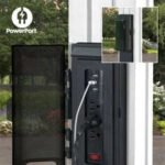 12x10 hawthorne traditional steel pergola with sail shade soft canopy - Image 4