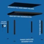 20x12 beaumont pergola – brown - Image 25