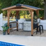Granada Grill Gazebo with Outdoor Bar