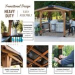 Granada Grill Gazebo with Outdoor Bar - Image 18